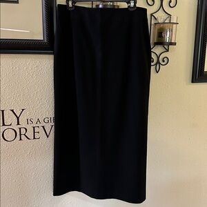 NWOT Ali Miles Elegant Black Midi Skirt